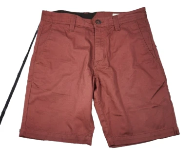 VOLCOM TRUE TO THIS Mens Chino Shorts Size 28 Pockets Cotton Polyester - Image 1 of 4