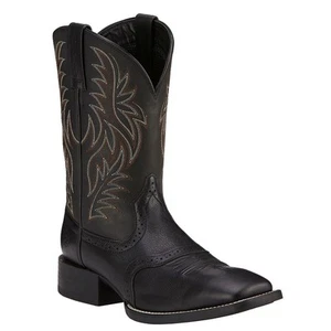 Ariat® Men's Black Sport Square Toe Western Boot 10016292 - Picture 1 of 3