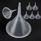 5pcs Plastic Funnel Fill Liquid Water For Lab Home Kitchen Tool Kits Transparent