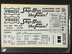 Juego de calcomanías Herald King B-461 ST LOUIS SAN FRANCISO SLSF 40' caja coche HO NUEVO - Imagen 1 de 2