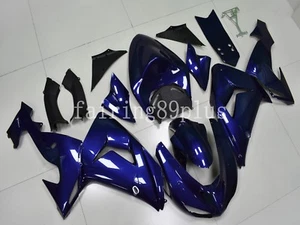 Solid Dark Blue ABS Injection Fairing Kit Fit for Ninja ZX10R 2006 2007 - Picture 1 of 6
