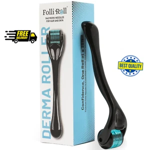 FolliRoll Blue Dermaroller für HAARE, BART und HAUT | Mikronadelroller... - Bild 1 von 3
