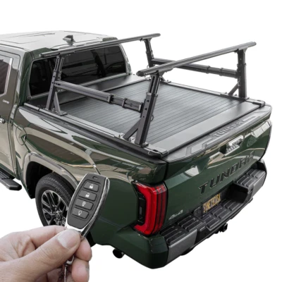 For 2007-2021 Toyota Tundra 5.5ft Power Retractable Tonneau Cover w/Adjust Rack - Image 1 of 4
