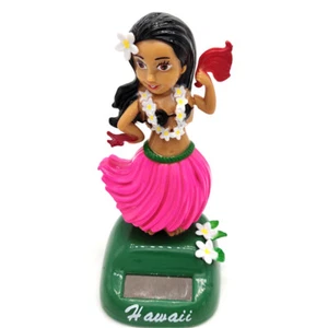 Solar Powered Hawaiian Dancing Hula Girl Shaking Doll Car Dashboard Ornament - Picture 1 of 18