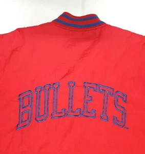 VINTAGE NBA WASHINGTON BULLETS COMPETITOR JACKET SIZE XL WIZARDS - Picture 1 of 10