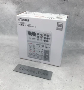YAMAHA AG06MK2 W 6ch Live Streaming Mixer White AG 06 AG06 MK2 MKII AG06MK2W - Picture 1 of 19