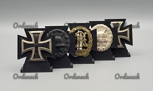 5ER SET - ORDENSTÄNDER IN EK ✠ FORM - FÜR EK - EISERNES KREUZ 1. KLASSE, VWA, WK - Picture 1 of 18