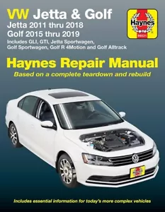 VW Jetta and Golf Haynes Repair Manual: Jetta 2011 thru 2018.. Paperback – 20... - Picture 1 of 1
