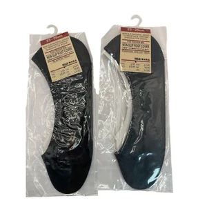 2 Muji Negro/Gris Carbón Mezcla Poliéster, Funda Antideslizante para Pie 89k - Imagen 1 de 5