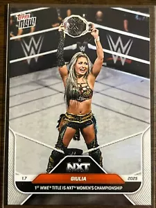 2025 Topps Now WWE #7 Giulia NXT Noworoczne zło - Zdjęcie 1 z 2