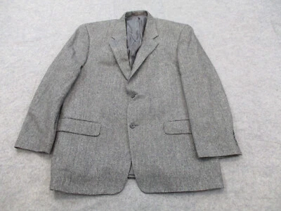Blazer Tasso Elba Para Hombres 44 Gris Espiga 100% Cabello Camel 2 Botones Chaqueta Abrigo Foto 1 de 4
