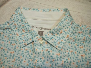 Polo Camisa de Golf Hickey Freeman Performance Tela Desierto Estampado Floral Nueva con Etiquetas S $94 - Imagen 1 de 15