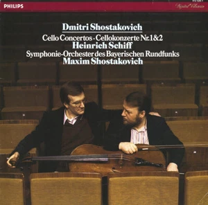 SHOSTAKOVICH Cello Concertos 1 & 2 SCHIFF Philips 412526 1984 Digital Recording - Picture 1 of 3