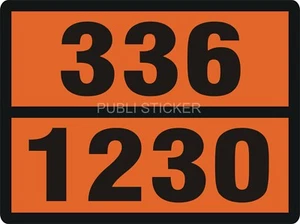 3 ADESIVI NORMATIVA ADR KEMLER 40x30 cm - TRASPORTO ALCOOL ETILICO - SEGNALETICA - Picture 1 of 2