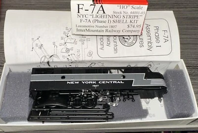 Intermountain Kit HO #44001-03 F-7A Phase I Shell Kit NYC Lightning Stripe NIB - Image 1 of 4