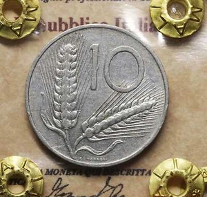 Repubblica Italiana 10 Lire 1969 qSPL PERIZIATA Moneta Italy coin  - Imagen 1 de 2