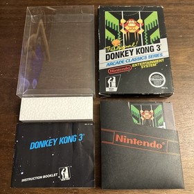 Donkey Kong 3 (Nintendo NES) Complete CIB - Tested - Authentic