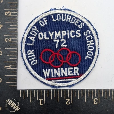 Our Lady of Lourdes School Olympics 1972 Winner Patch – Sew On - Image 1 of 2