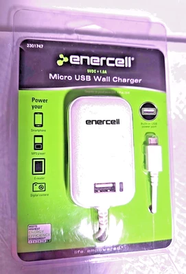 Enercell Micro USB Wall Charger 5VDC 1.5A New Sealed - Image 1 of 2