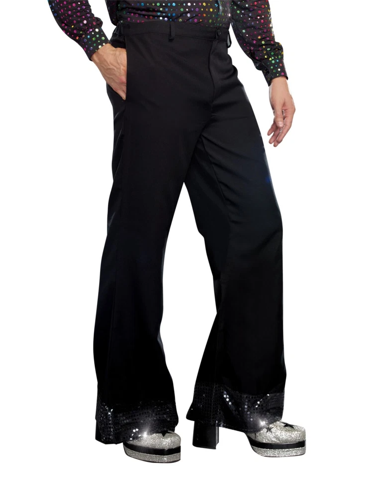 Disfraz de pantalón discoteca Dreamgirl negro para hombre Foto 1 de 1