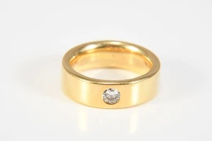 C16B07- Anello in oro 750 18kt con diamante naturale circa 0,23ct vs G - Foto 1 di 12