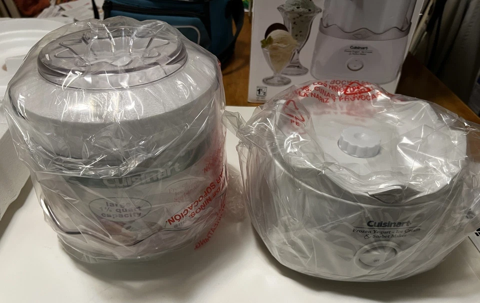 Heladera y sorbete de yogur congelado Cuisinart 1,5 cuartos de galón nuevo en caja envío gratuito Foto 1 de 4