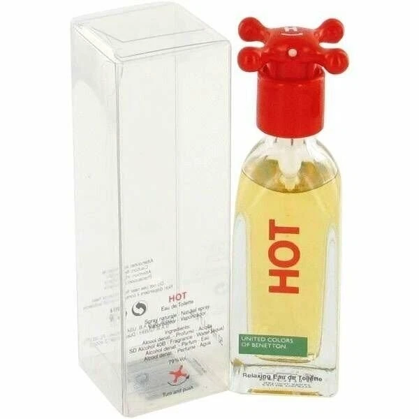 BENETTON HOT 1.7 oz. EDT spray Women Men  Perfume 50 ml New NIB - Image 1 of 1