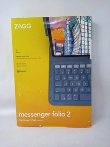 ZAGG Messenger Folio 2 Bluetooth Keyboard Case for Apple iPad 10th Gen/10.9-inch - Picture 1 of 13