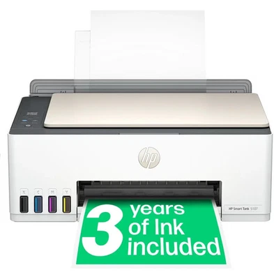 NEW! HP Smart Tank Plus 5107 EcoTank Wireless All-In-One Inkjet Photo Printer - Image 1 of 4