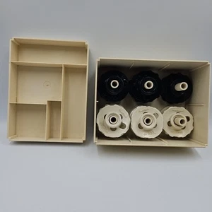 Singer Nähmaschine Zylinder Nocken Flexi-Stitch Scheiben 16 Stück & Singer Box mit Tablett - Bild 1 von 8