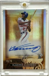 2024 Topps Tribute Pillars of the Game Auto Vladimir Guerrero # /75 SP #PTGA - VG - Bild 1 von 3