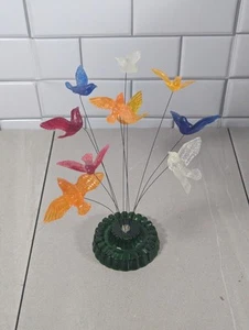 Vintage 1960's New Designs Inc. Lucite Birds on Wire KINETIC Retro Sculpture USA - Picture 1 of 13