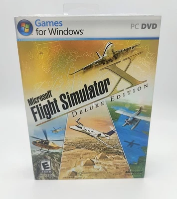 Microsoft Flight Simulator X: Deluxe Edition (PC,2006) - New Sealed w/Slip Cover - Image 1 of 4