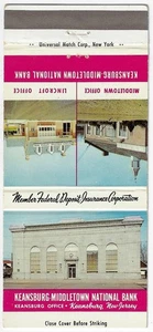 Matchbook Cover Keansburg Middletown National Bank Keansburg New Jersey 1963 - Picture 1 of 3