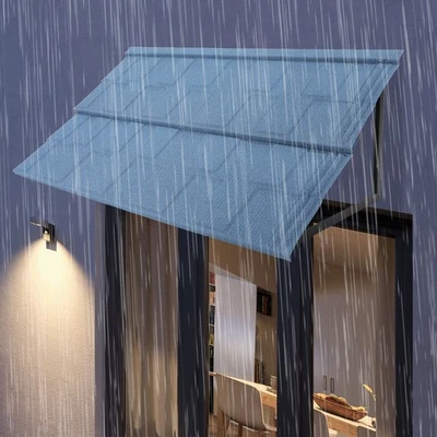 Ocean Blue Metal Awnings, Window Awnings, Tileed Metal Awnings - Image 1 of 4