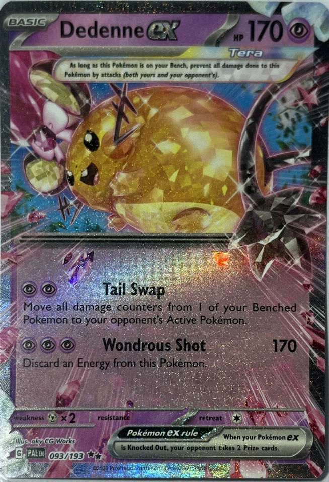 Dedenne ex - Double Rare SV02: Paldea Evolved 093/193 NM - Image 1 of 1