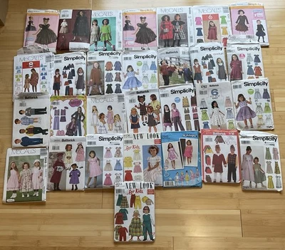 Sewing Patterns Children lot of 29 mixed sizes and brands - Image 1 of 3
