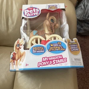 Pets Alive My Magical Pony & Stable - Brand New In Box Pretty Blue Eyes - Picture 1 of 3