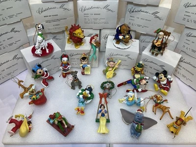 Disney Christmas Magic Grolier Xmas Tree Ornaments Collection (23) Mint Boxed. - Image 1 of 4
