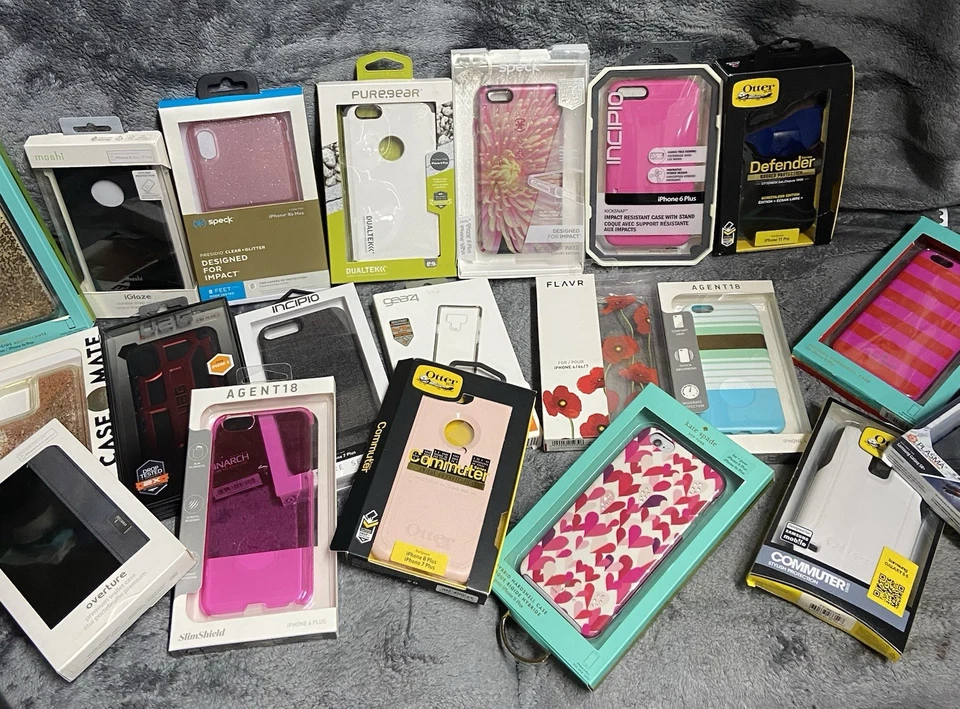Mixed Brands Phone Cases 20 Count iPhone Samsung Older Model Phones - Image 1 of 1