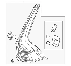 Genuine Volvo Tail Lamp 31655359 - Picture 1 of 2