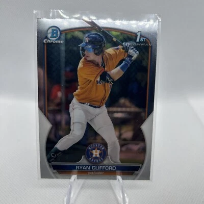 2023 Bowman Chrome Prospects #BCP-10 Ryan Clifford 1st Houston Astros - Image 1 of 2
