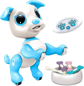 Robo Pets Roboter Hundespielzeug für Kinder, ferngesteuerter Welpe mit LED, Sound, Tanzen, - Bild 1 von 11