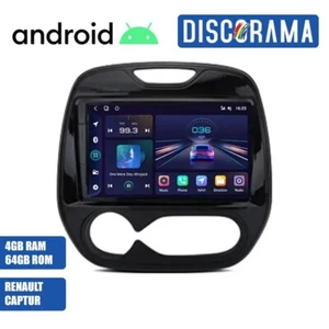 AUTORADIO ANDROID RENAULT CAPTUR 4/64GB 2016-2019 STEREO AUTO TOUCH 9" WIFI NAVI - Foto 1 di 6