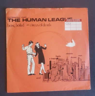 THE HUMAN LEAGUE BEING BOILED CIRCUS OF DEATH 1978 VINYL  7" 45 - Image 1 of 4