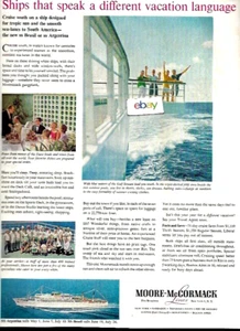 MOORE MCCORMACK LINES KREUZFAHRT SS ARGENTINIEN SS BRASIL SCHIFFE SPRECHEN URLAUBSANZEIGE - Bild 1 von 1