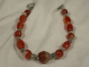 7in  Agate Bead Bracelet - Picture 1 of 1