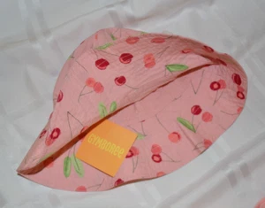 Gymboree SWEET CHERRIES Pink Floppy Sun Hat NWT Sz 6-12 mo 12-18 mo or 18-24mo - Picture 1 of 2