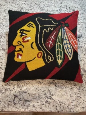 Almohada NHL Chicago Blackhawks 20x20 tiro cuadrado Foto 1 de 4