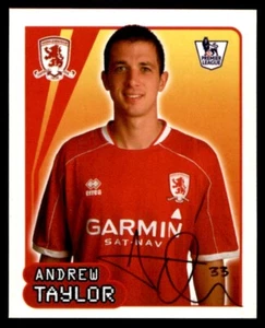 Merlin Premier League 2007/2008 - Andrew Taylor Middlesbrough No. 408 - Picture 1 of 2